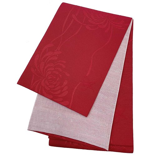 fuukakimono 腰帶 和服腰帶 小袋帯 半幅帯 日本製 紅 09