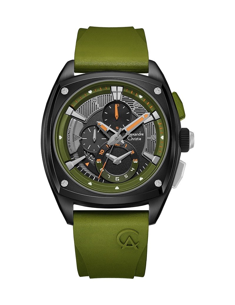 【AC Watch】6591MCRTBBAGN-Olive Green - Men's & Unisex Watches - Stainless Steel 
