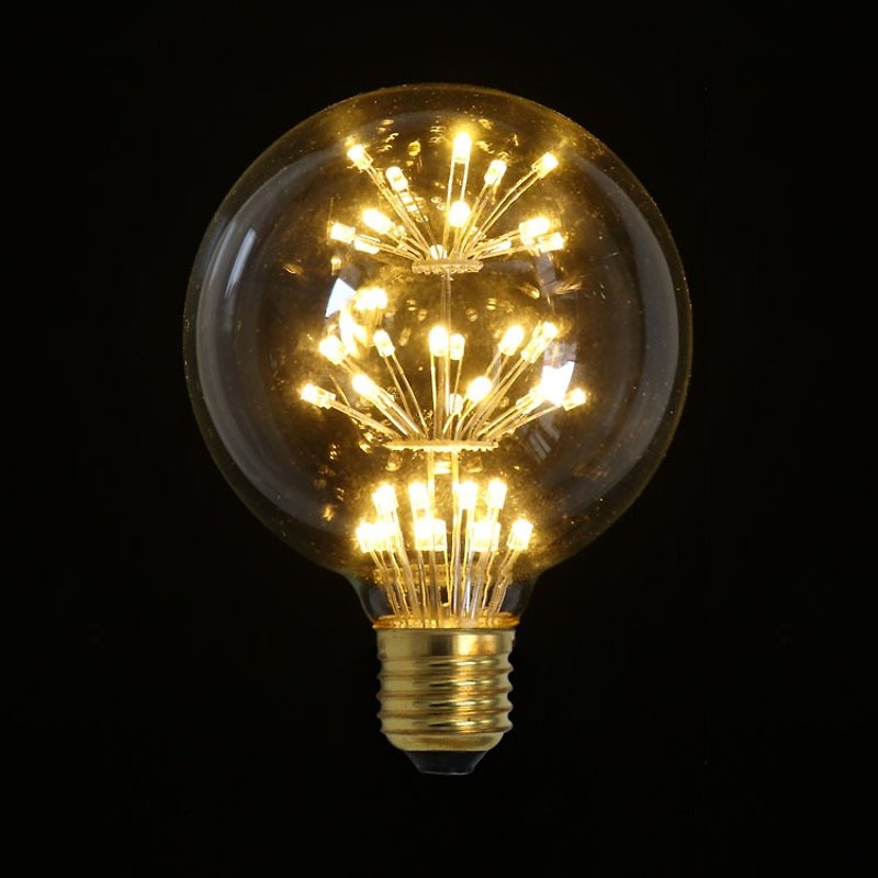 LED‧花球根‧雪玉球根│良い形‧良い形 - 照明・ランプ - ガラス イエロー