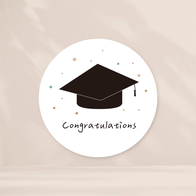 Graduation stickers Graduation packaging stickers Graduation gifts Graduation cards Bachelor's hat stickers - Stickers - Paper 