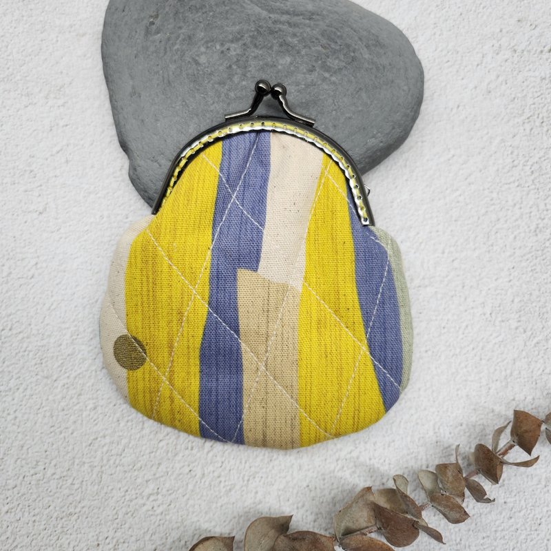 金珠口金包 小口金 貝殼零錢包 - 零錢包/小錢包 - 棉．麻 