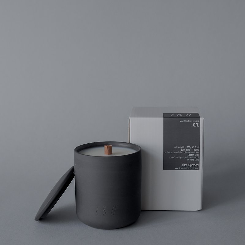 OT - PAST/recollection series | scented candle | ~40hours - Candles & Candle Holders - Wax Black