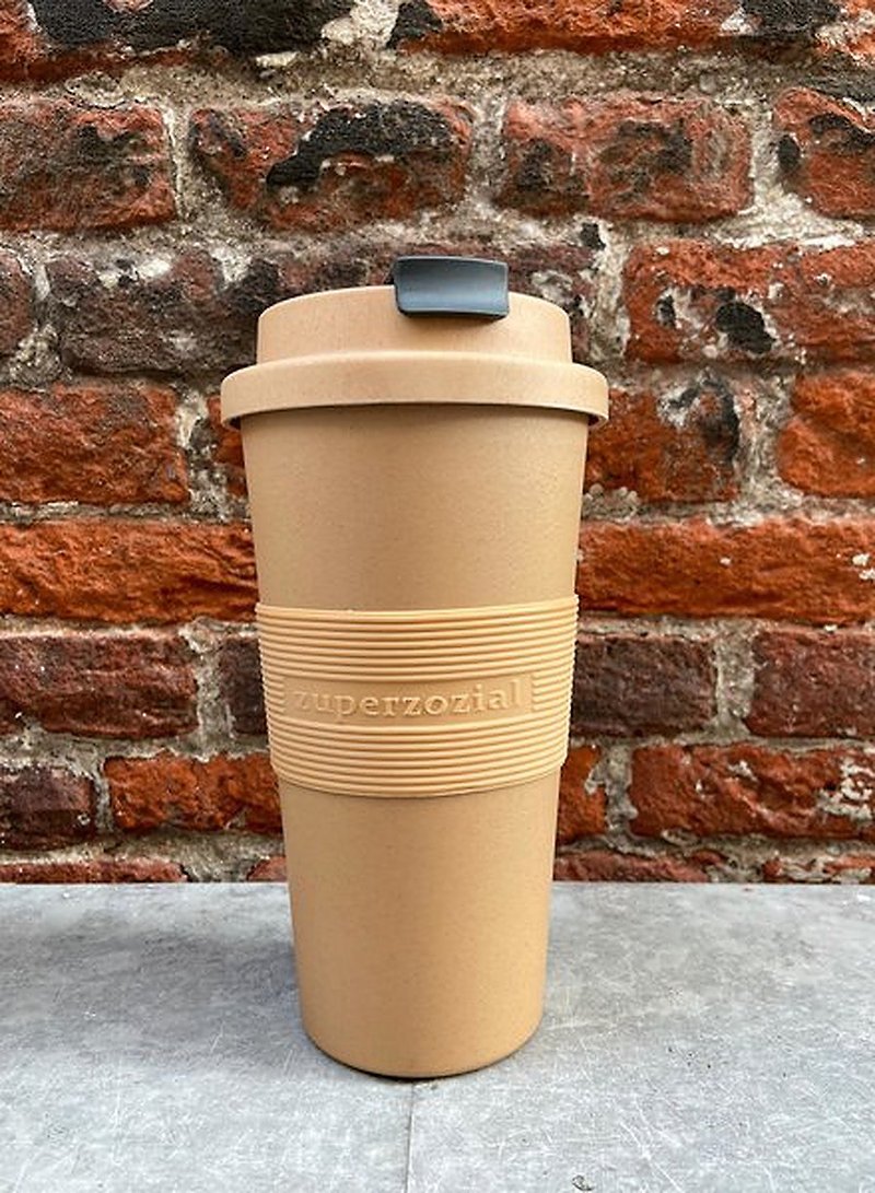 Zuperzozial - Time-Out旅行杯(大) - 咖啡色 - 咖啡杯 - 環保材質 卡其色
