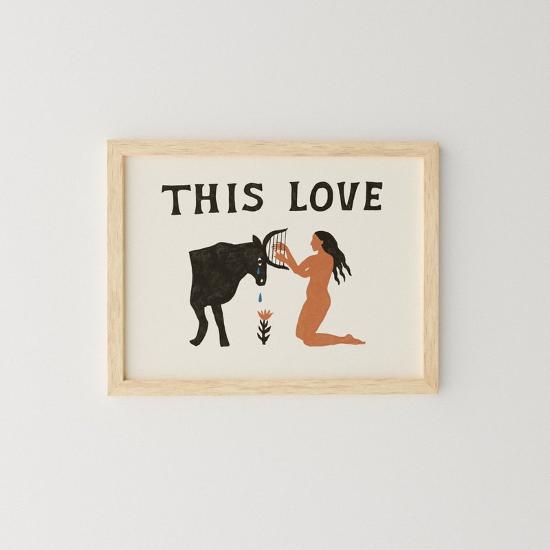 This Love 愛 - 印刷畫/海報 - 海報/掛畫/掛布 - 紙 卡其色
