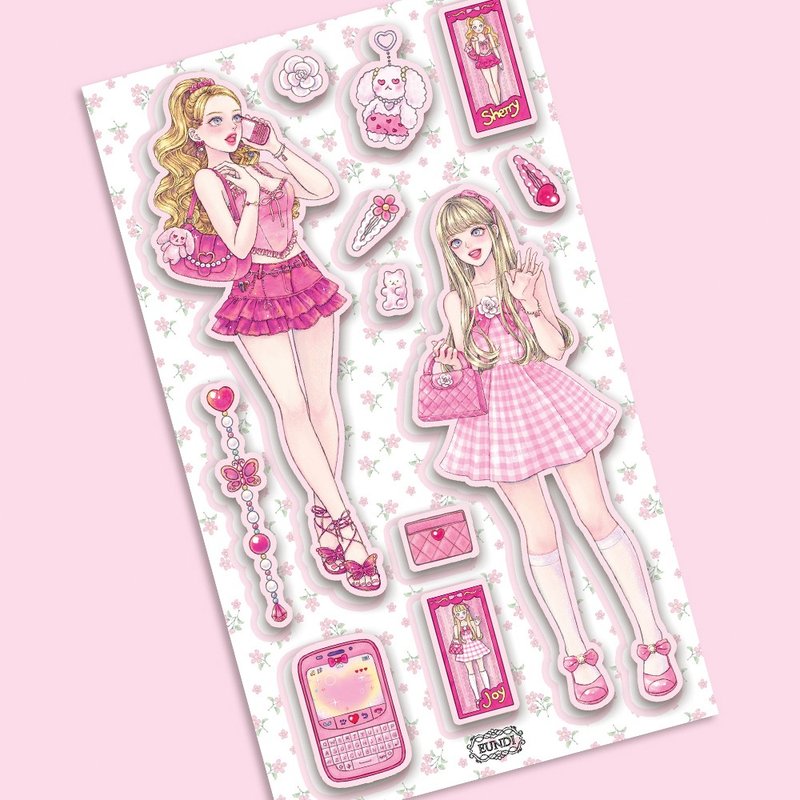 Sherry&Joy-waterproof sticker - Stickers - Paper 