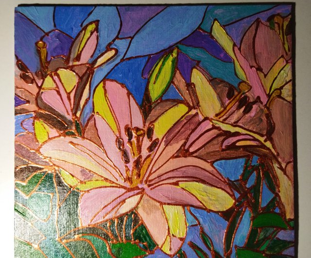 油絵　よっこ　まるまるとした大きいお花 買い誠実 ホット商品 油絵 絵画 絵画 - まるまるとした大きい