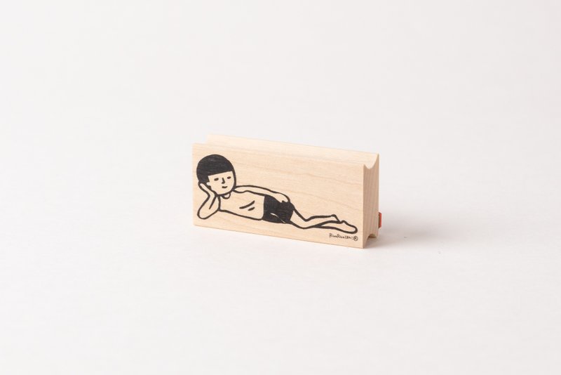 Mamoru-kun*Collapse*Rubber stamp*R032 - ตราปั๊ม/สแตมป์/หมึก - ไม้ 