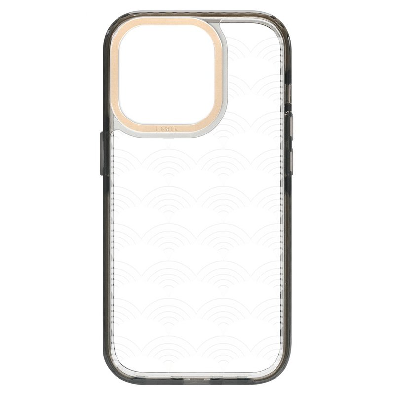 Taiwan Flower Window Fan Flower Transparent Black Frame iPhone 16 15 14 13 Pro Max Transparent Anti-Shatter Case - เคส/ซองมือถือ - วัสดุอีโค สีใส