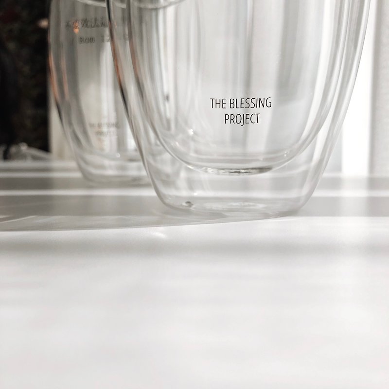現貨隨機【話語系列 經文雙層杯】雙層隔熱 質感玻璃杯 單入 禮盒 - 咖啡杯 - 玻璃 透明