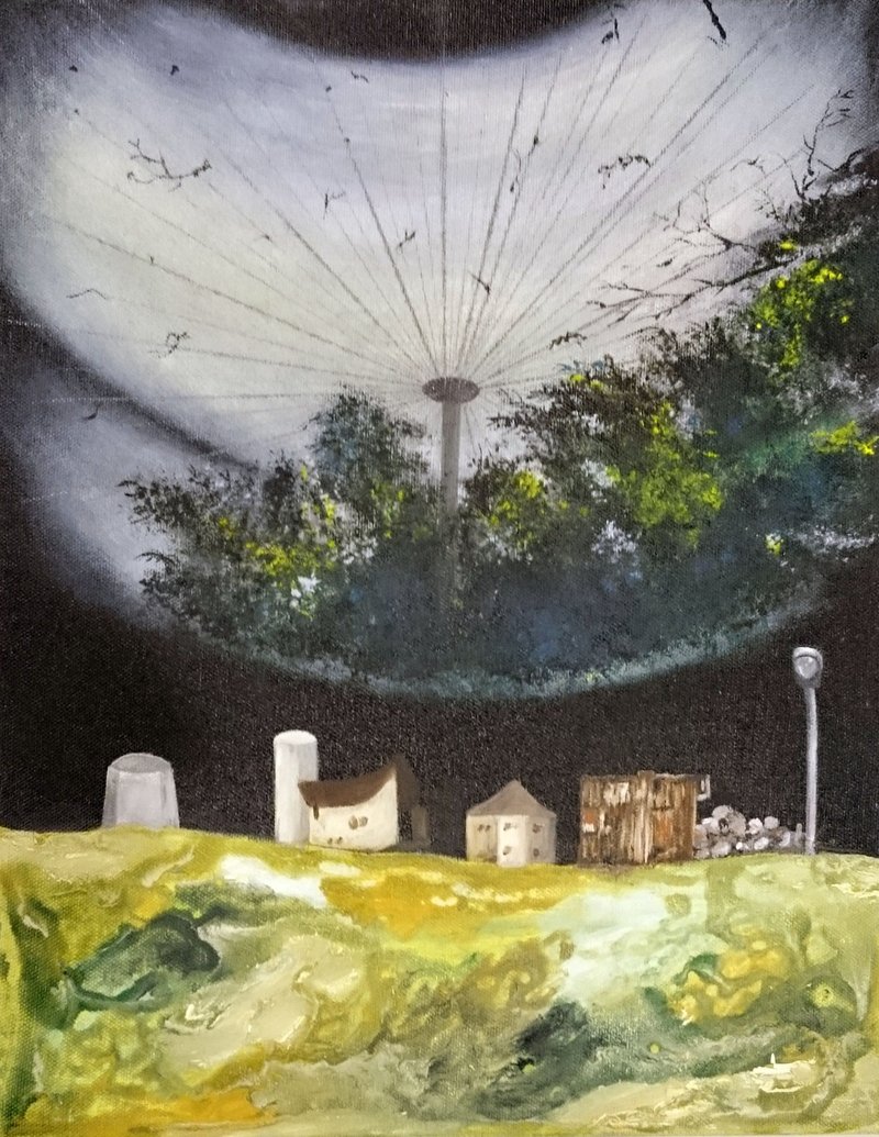 手繪作品 /\\ 夜 - 海報/掛畫/掛布 - 棉．麻 