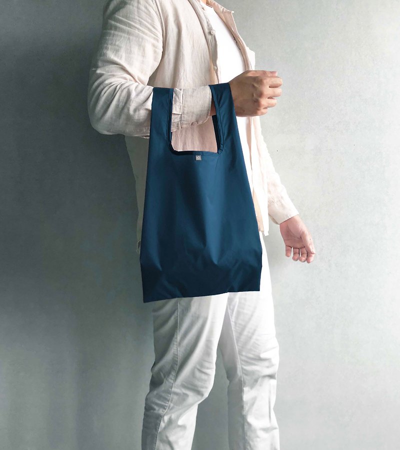 U3 三號環保購物袋 / 普魯士藍 - 手提包/手提袋 - 聚酯纖維 藍色