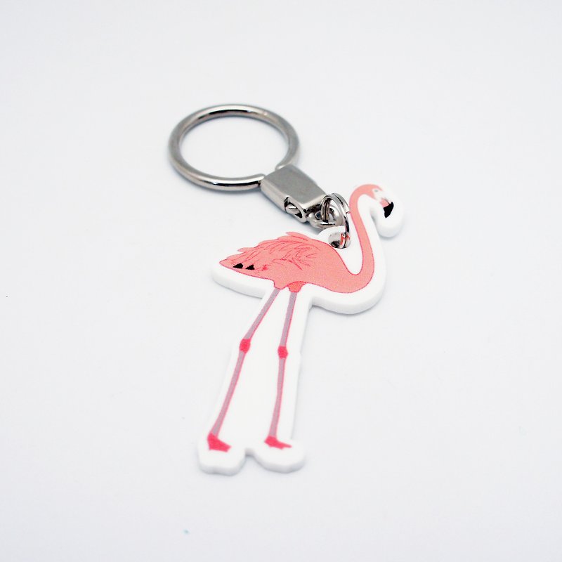 BLR Key Ring LeLe [ Flamingo ] KR27 - ที่ห้อยกุญแจ - อะคริลิค สึชมพู