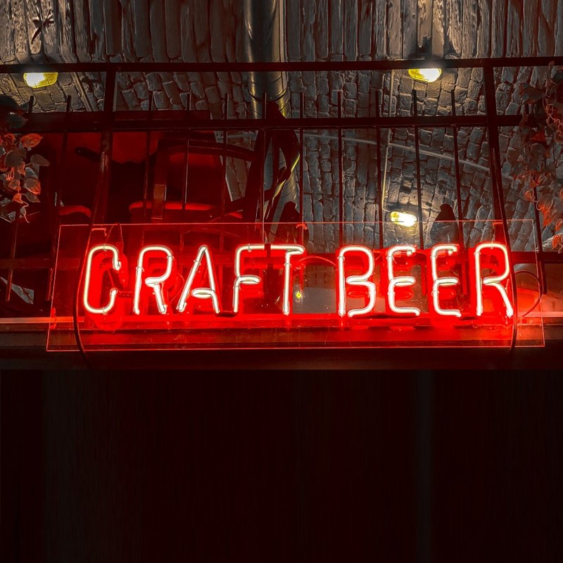 CRAFT BEER LED Neon Sign Light - โคมไฟ - อะคริลิค สีใส