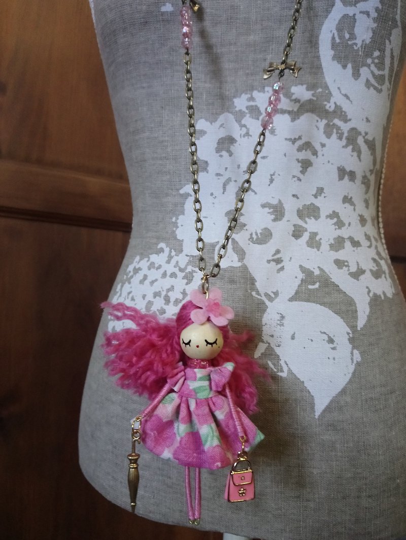 Ballerina doll necklace