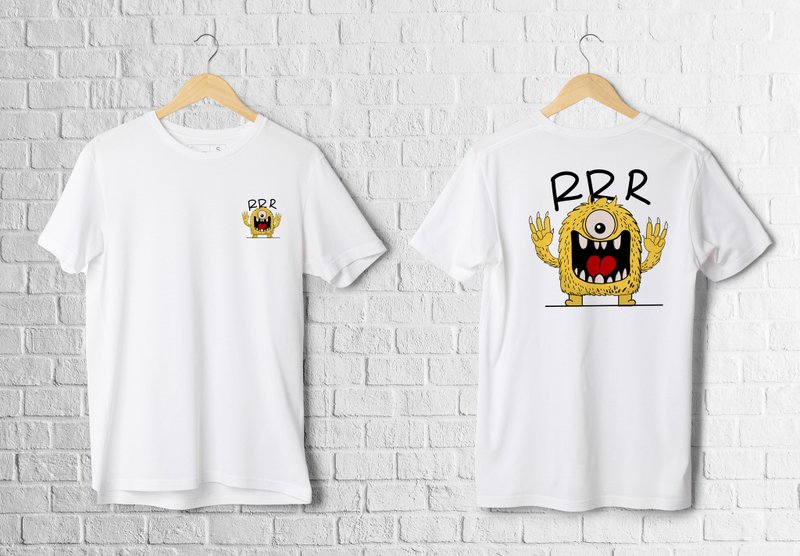 【I ROAR 】Rrr! 毛毛怪獸/厚磅棉T/潮流可/訂製 - 男 T 恤 - 棉．麻 