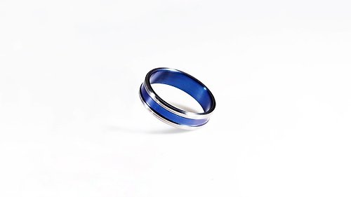 鈦坦維克 Titanvek鈦合金戒指,雙環圈拋光6mm,多色系