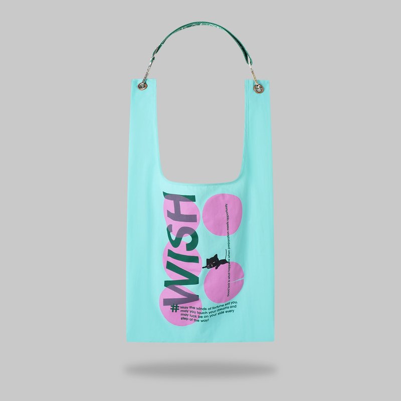 Wish Toby Bag | 配可拆式刺繡肩帶 - 側背包/斜背包 - 其他材質 藍色