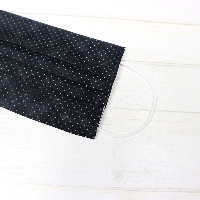 Cloth mask reusable cover-reusable (black) - หน้ากาก - ผ้าฝ้าย/ผ้าลินิน สีดำ