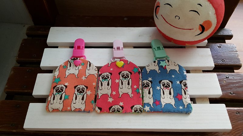 可愛巴哥犬 平安符袋(夾)【PE160704】 - 其他 - 棉．麻 多色