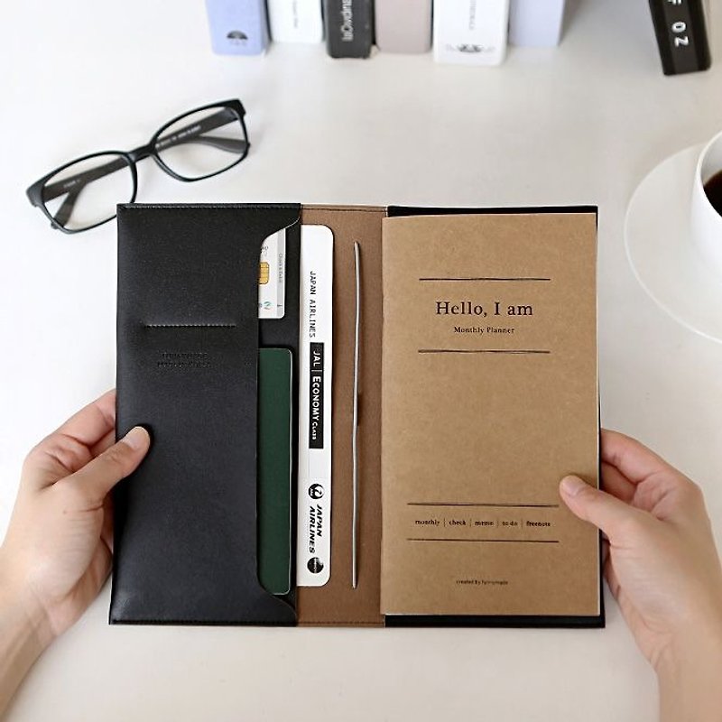 Funnymade-adult stationery log S (single month) - Original leather, FNM34850 - Notebooks & Journals - Paper Khaki