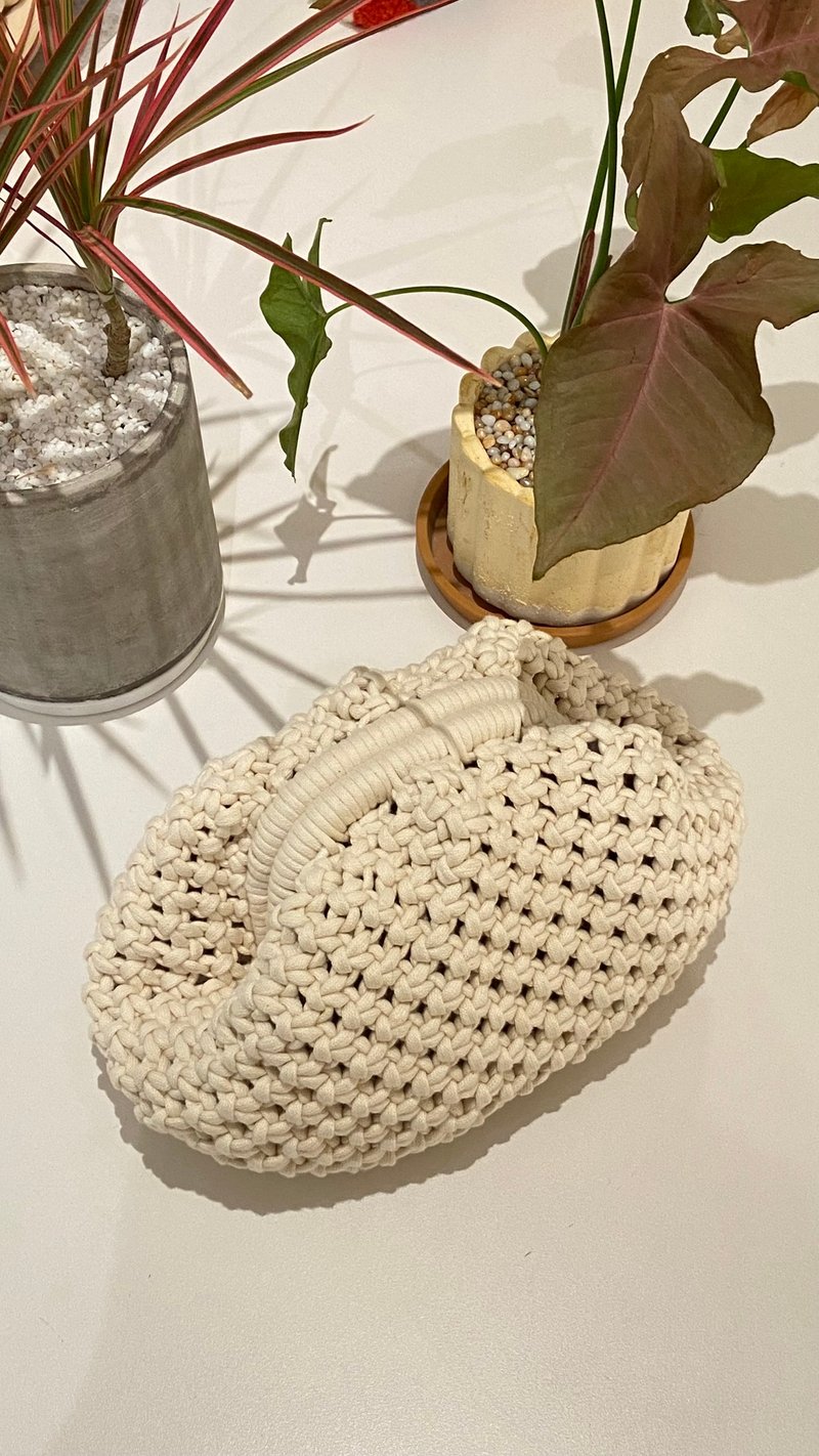 Macrame 法式編-口金水餃包 2日體驗課程 (可使用文化幣) - 編織/羊毛氈/縫紉 - 棉．麻 