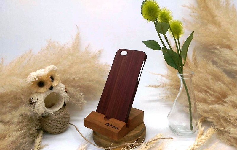 マイクロ森。 iPhone 6S。純粋な木材木製の携帯電話のシェル。パープルコアウッド限定版 - スマホケース - 木製 パープル