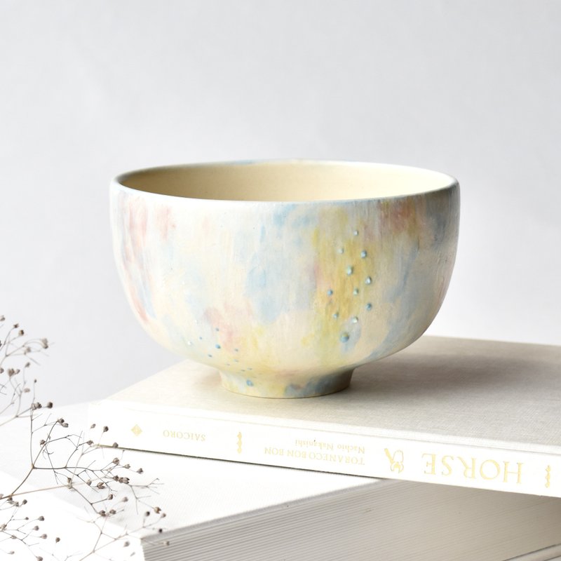 Morning light matcha bowl - 碗 - 陶 多色