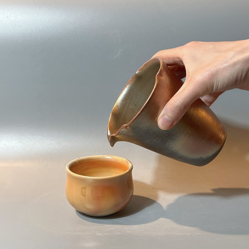 柴燒花系列茶海 / 公道杯 / 小平凡手作 - 茶壺/茶杯/茶具 - 陶 