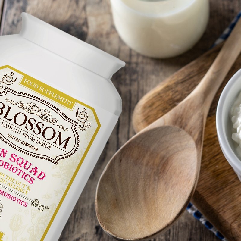 英國Blossom Skin Squad Probiotics 美肌益生菌 (30粒) - 保健/養生 - 濃縮/萃取物 綠色