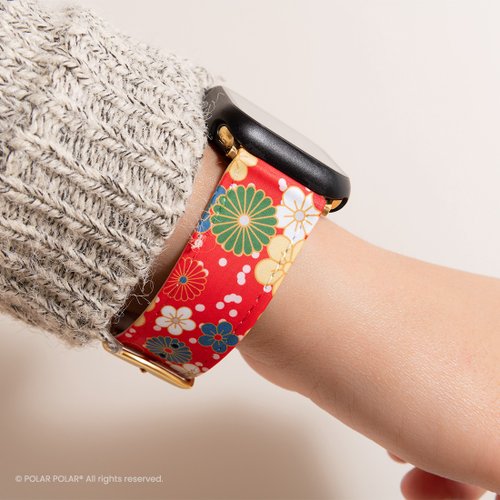 POLAR POLAR Apple Watch 錶帶 花系/水磨石/雲石紋 42/44/45/49mm 抗水錶帶