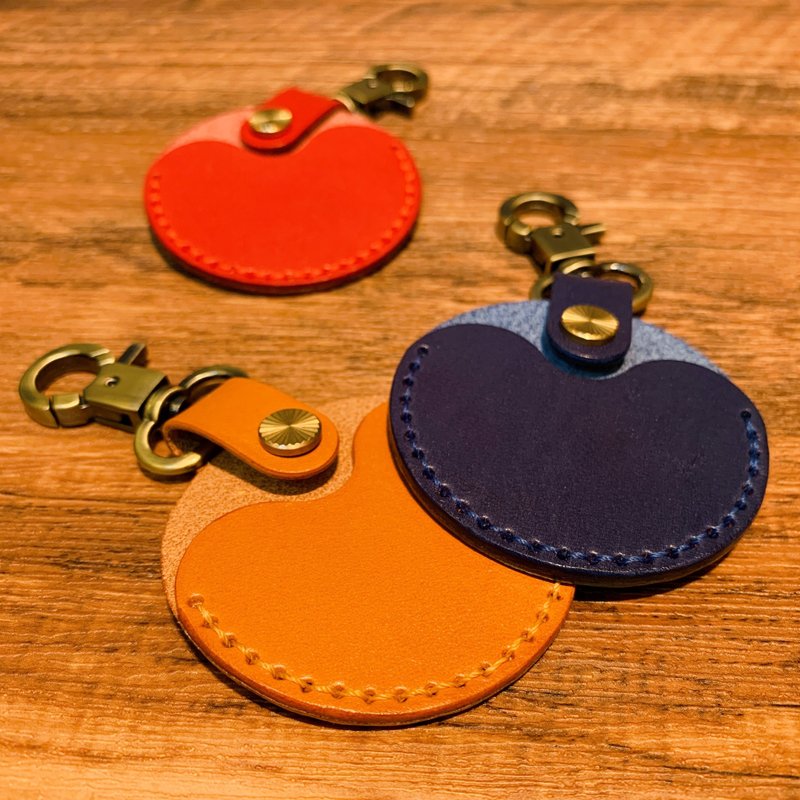 [GOGORO Hongjiateng handmade cowhide key cover/sensor cover] - Keychains - Genuine Leather Orange