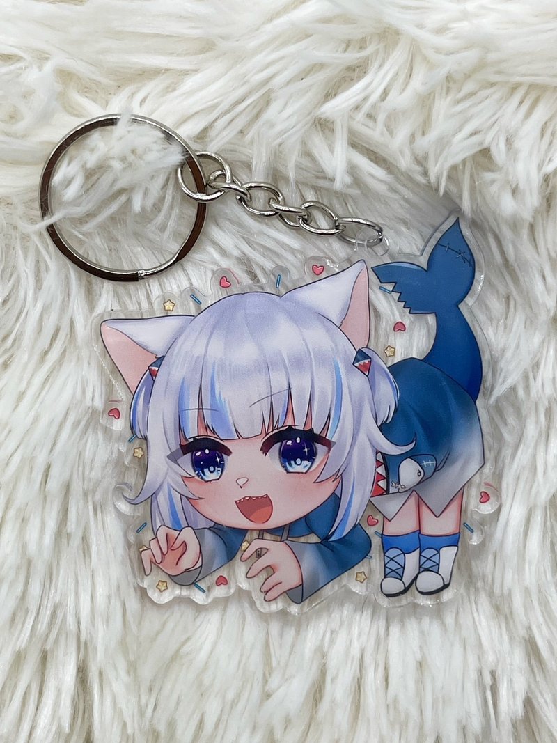 Hololive EN Myth fanart acrylic charm keychain - 鑰匙圈/鑰匙包 - 壓克力 