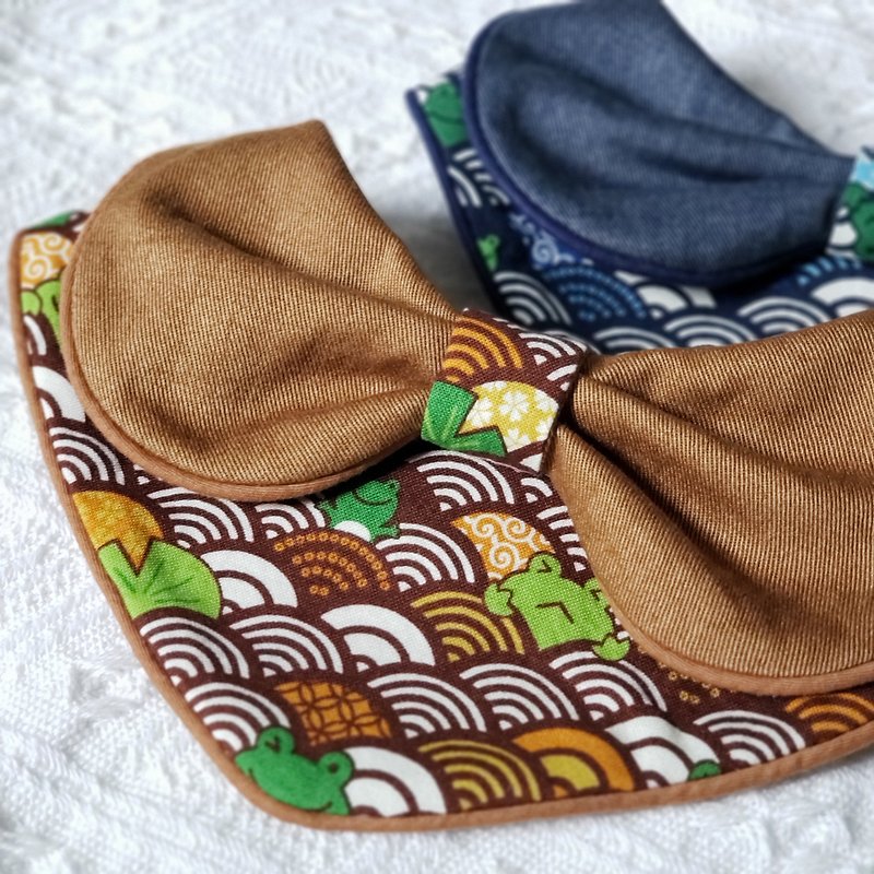 【Cherish handmade 】清海波青蛙寵物圍巾 - 寵物衣服 - 棉．麻 