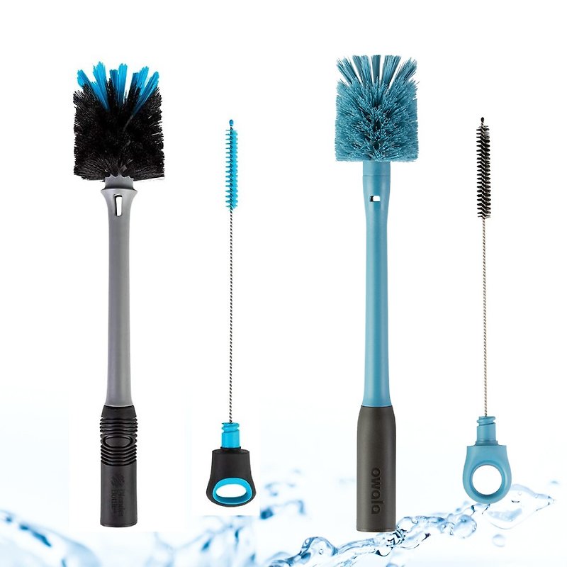 [Blender Bottle] x [Owala] 2-in-1 multifunctional cup brush imported from the original - Other - Rubber Blue
