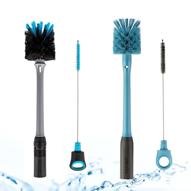 [Blender Bottle] x [Owala] 2-in-1 multifunctional cup brush imported from the original - อื่นๆ - ยาง สีน้ำเงิน