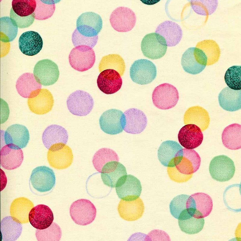 Colorful dots wrapping paper [Hallmark-wrapping paper] - วัสดุห่อของขวัญ - กระดาษ สีเหลือง