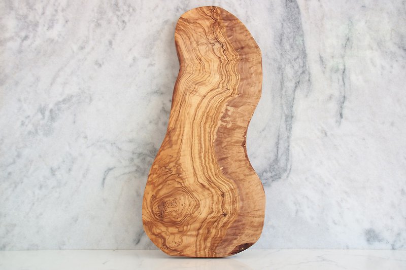50 cmの特大レベル-オプションのパターン-G08オリーブ木材まな板（1つのオブジェクトと1つのショット）-トレイまな板 - まな板・トレイ - 木製 ブラウン