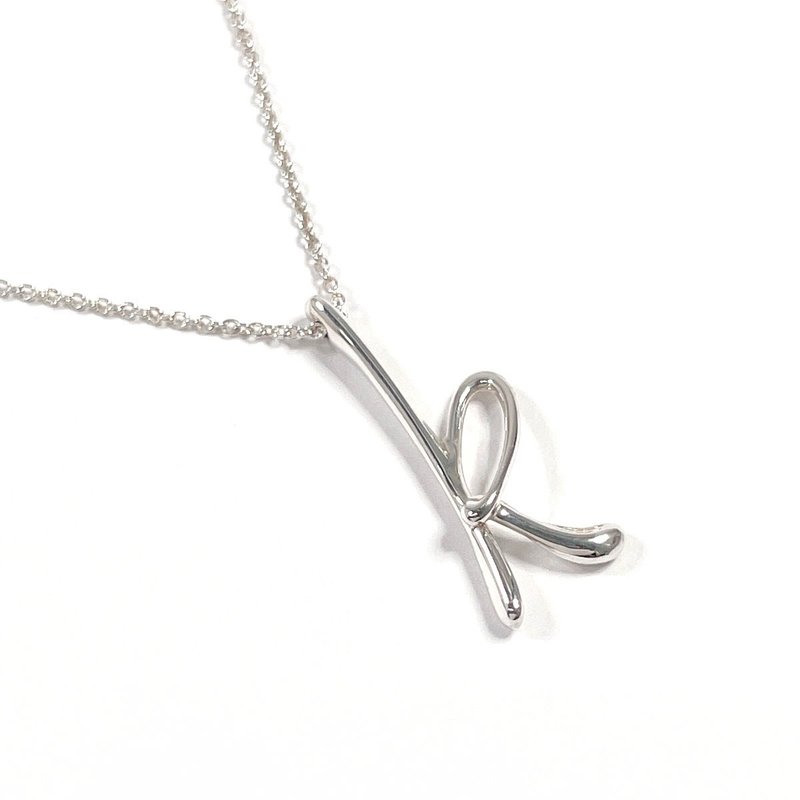【日本直送 中古美品】ティファニー TIFFANY&Co. ネックレス レター K  イニシャル アルファベット エルサペレッティ シルバー925 - 項鍊 - 純銀 銀色