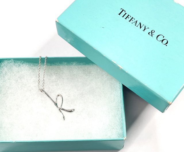 美品TIFFANY & Co. シルバー ネックレスイニシャルK 925