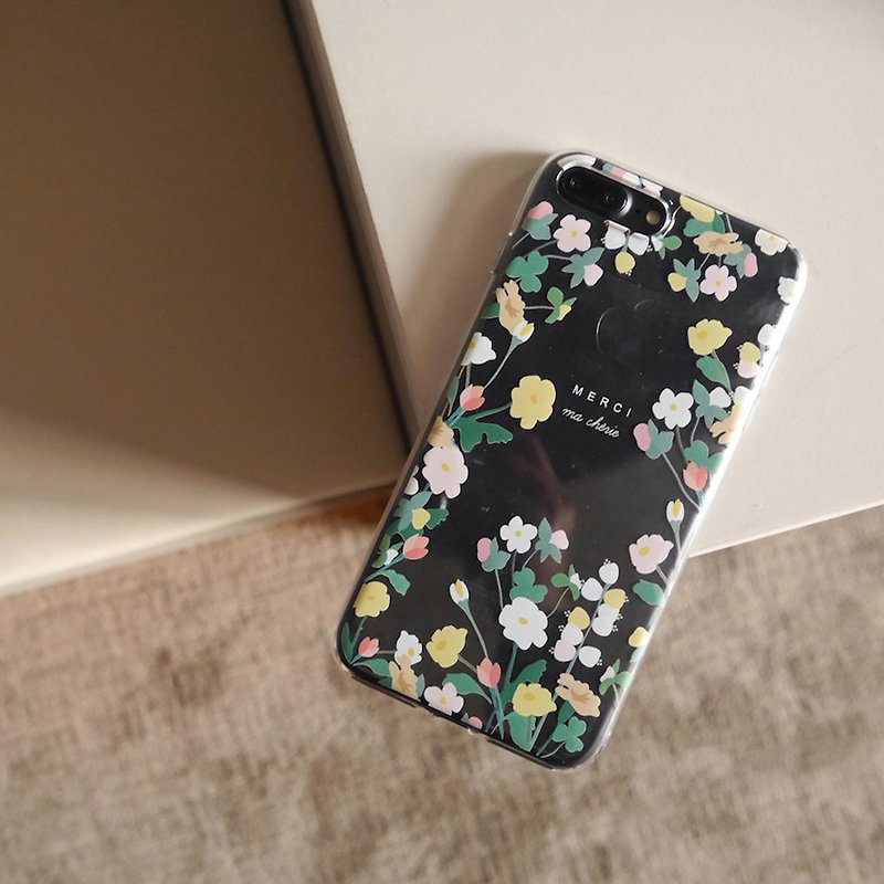 Chloé garden transparent mobile phone case - Phone Cases - Silicone Multicolor