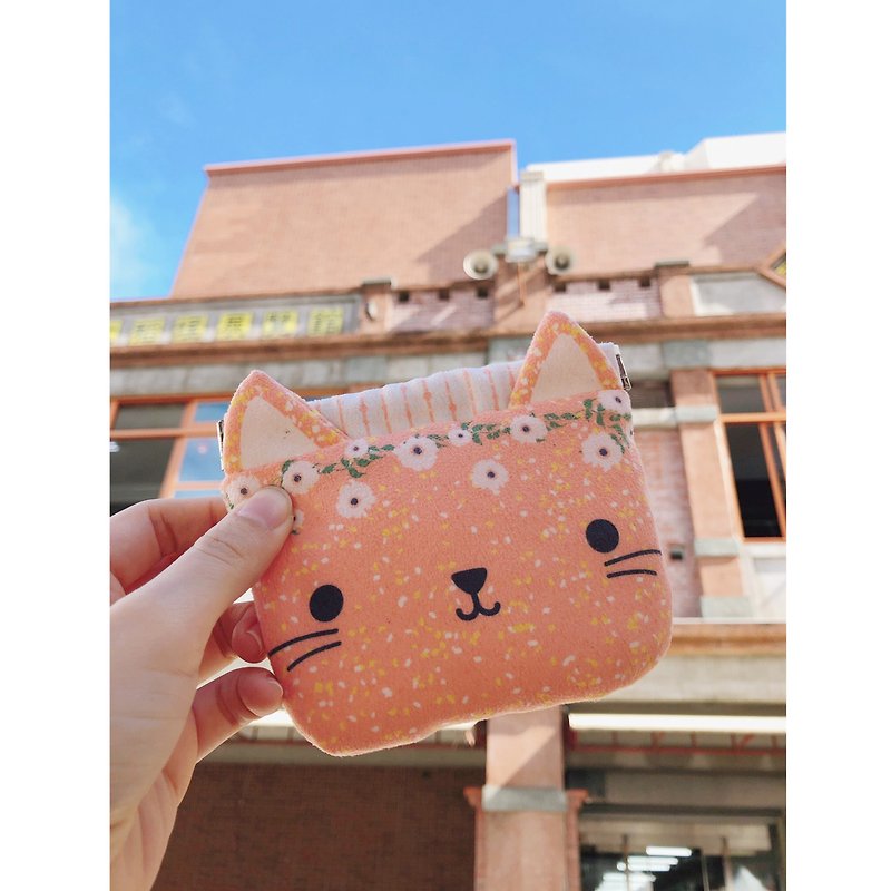 【LDOHM  Anemone Cat Bag Frame】Original Printing & Pattern - Knitting, Embroidery, Felted Wool & Sewing - Polyester Pink
