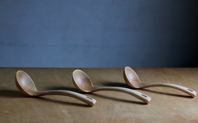 Large spoon/wooden spoon - ช้อนส้อม - ไม้ 