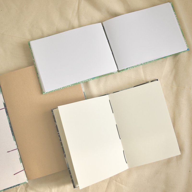 ペンの空白の内部ページ|手作りの本の内部ページをカスタマイズ - ノート・手帳 - 紙 ホワイト
