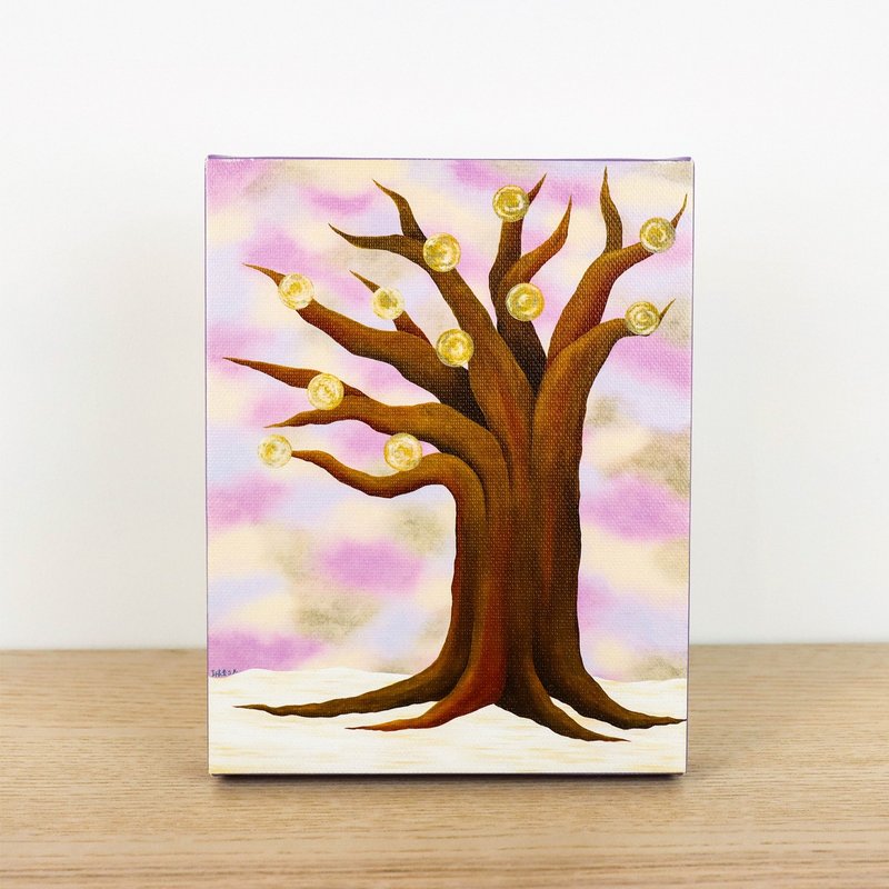 Artist Guo Jiaxiu SK's wisdom tree reproduction painting without frame - Posters - Other Materials Pink