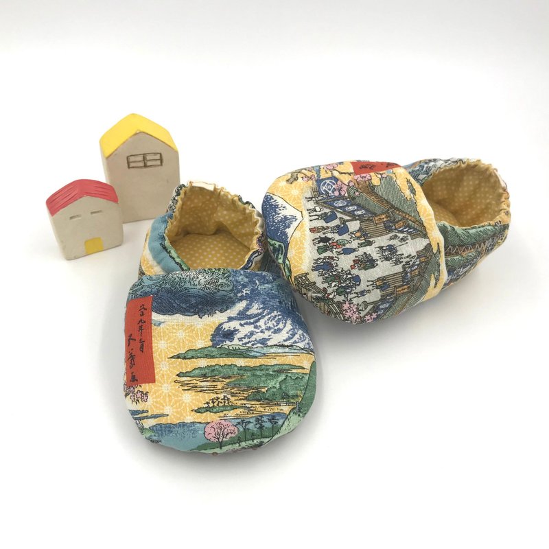 日本文化-初步鞋/成長鞋/漫步鞋 - 嬰兒鞋/學步鞋 - 棉．麻 多色