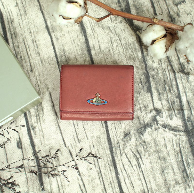 Back to Green::Vivienne Westwood Copper // vintage wallet - กระเป๋าสตางค์ - หนังแท้ 