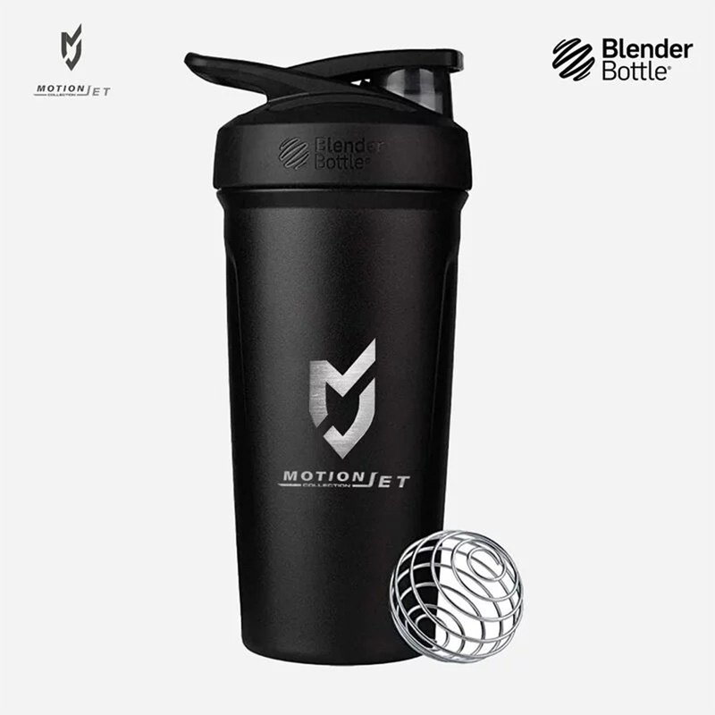 MJC & Blender Bottle 不鏽鋼聯名水壺 24 oz - 神秘黑 - 保溫瓶/保溫杯 - 不鏽鋼 黑色