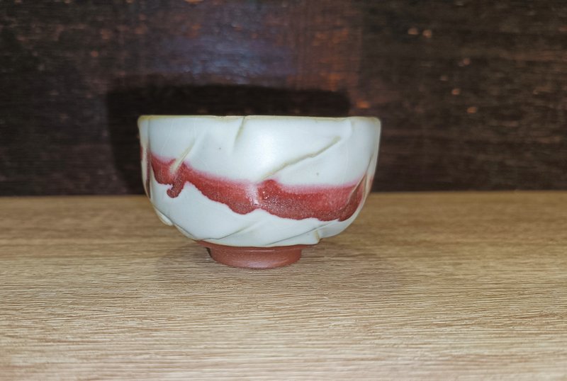 Rubai glaze handmade knife-cut tea cup - Yingge ceramic artist Li Minrui - ถ้วย - ดินเผา 