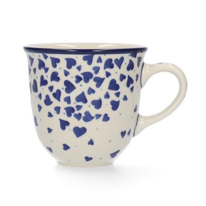 波蘭陶 Hearts 馬克杯 330ml - 咖啡杯/馬克杯 - 陶 多色