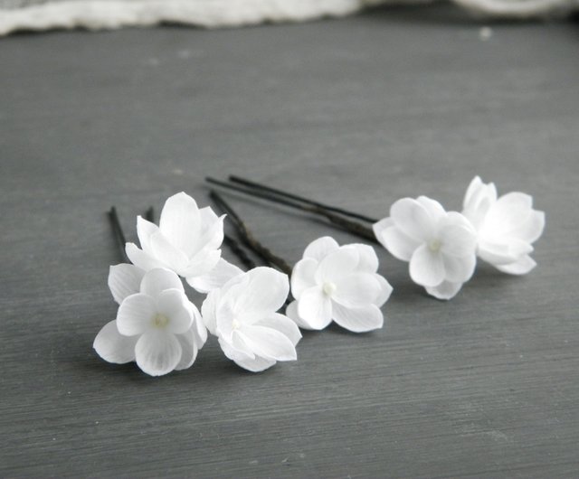 Lilac flowers hair pins Small wedding hair clip - Shop